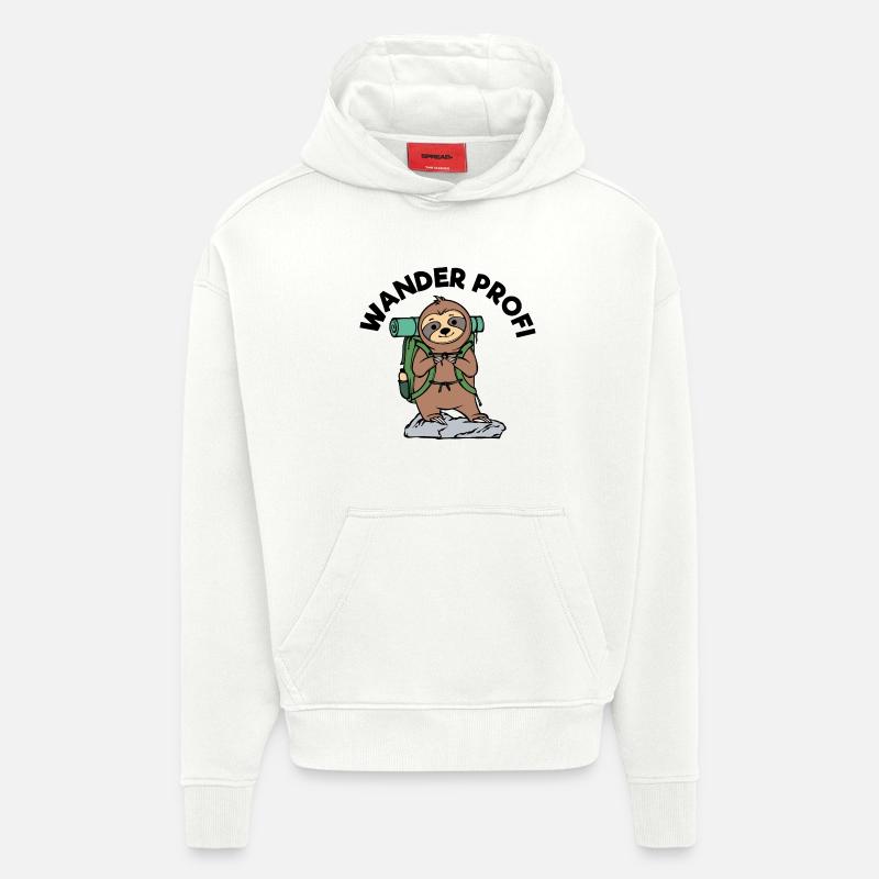 Wandern Statement Klettern Wanderrouten Wanderer - Hoodie- made by SPREAD  - OFF WHITE