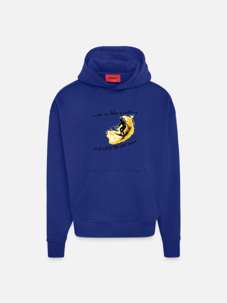 Sunwaves Surfer - Hoodie- made by SPREAD  - OFF WHITE
