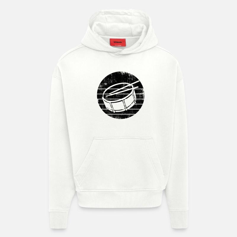 Side drum - Hoodie- made by SPREAD  - OFF WHITE