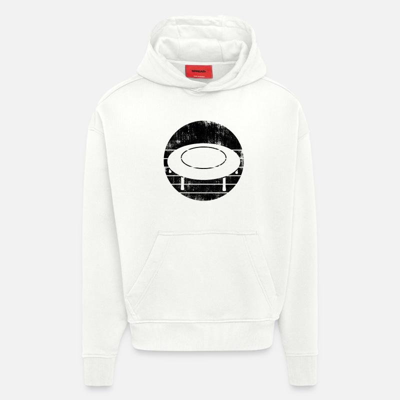 Trampoline drawing - Hoodie- made by SPREAD  - OFF WHITE