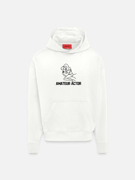 Regarder des films Déclaration Série d’acteurs - Sweat à capuche bio épais oversize fabriqué en UE - OFF WHITE