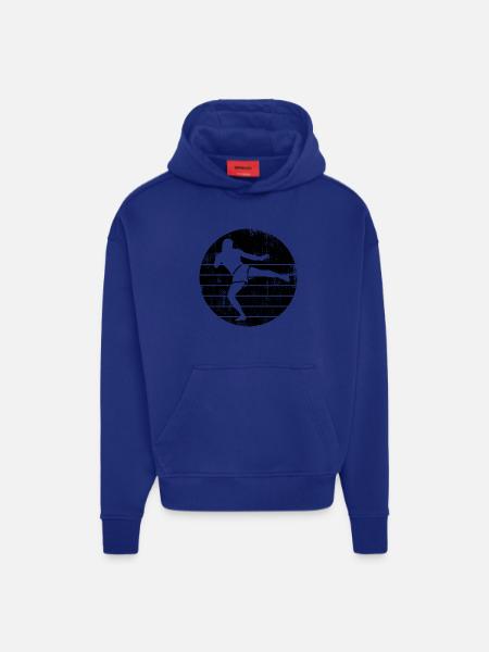 Funny kickboxer - Hoodie- made by SPREAD  - OFF WHITE