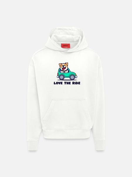 Pet Statement Dog Cuddly Toy Pets - Hoodie- made by SPREAD - OFF WHITE