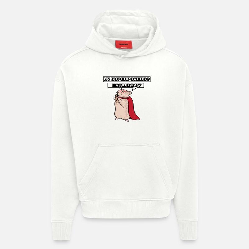Haustiere Statement Ratte Schoßtier Tiere - Hoodie- made by SPREAD  - OFF WHITE