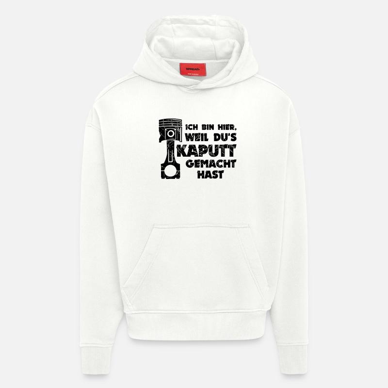 Workaholic Statement Job Arbeiter Mechaniker - Hoodie- made by SPREAD  - OFF WHITE