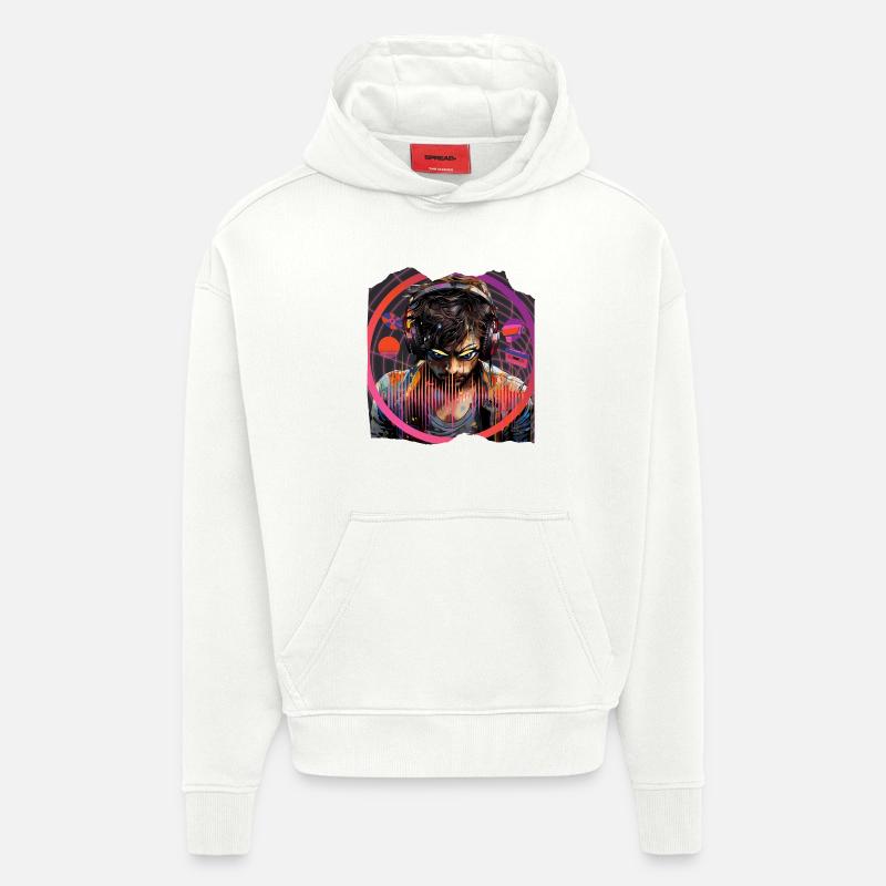 Pop Art Musical - Hoodie- made by SPREAD  - OFF WHITE