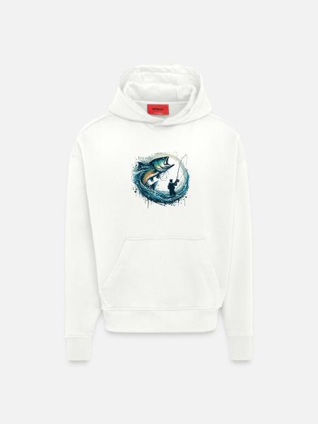 Fishing Dynamic Gift - Hoodie- made by SPREAD - OFF WHITE