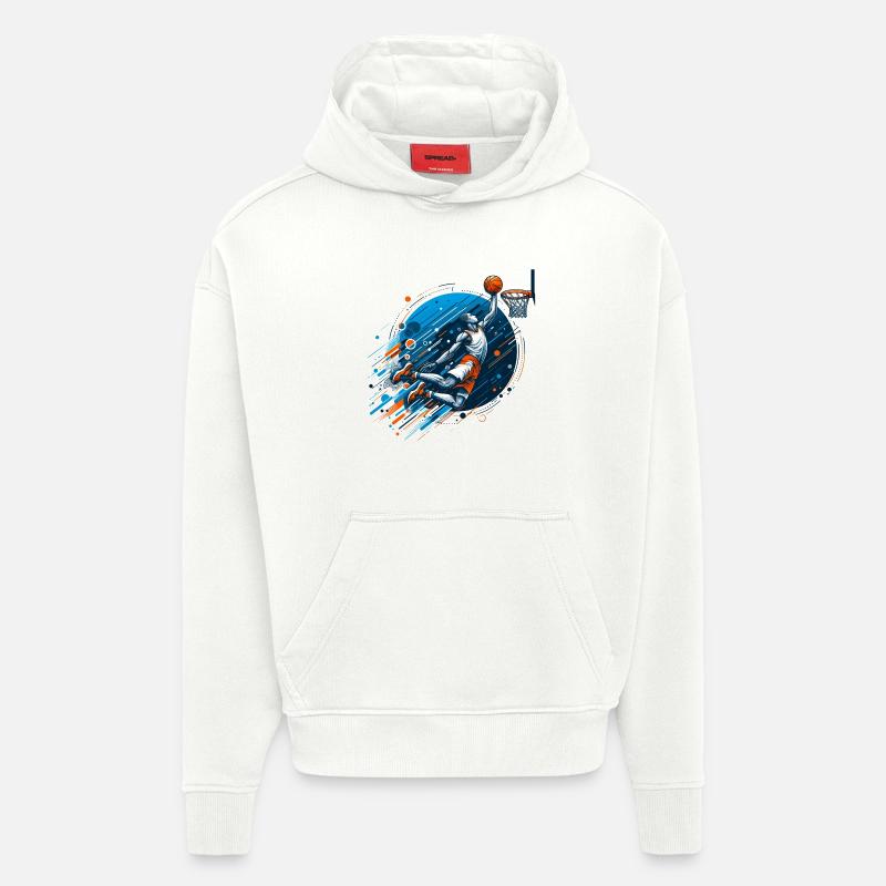 Basketball Dunking Geschenk - Hoodie- made by SPREAD  - OFF WHITE