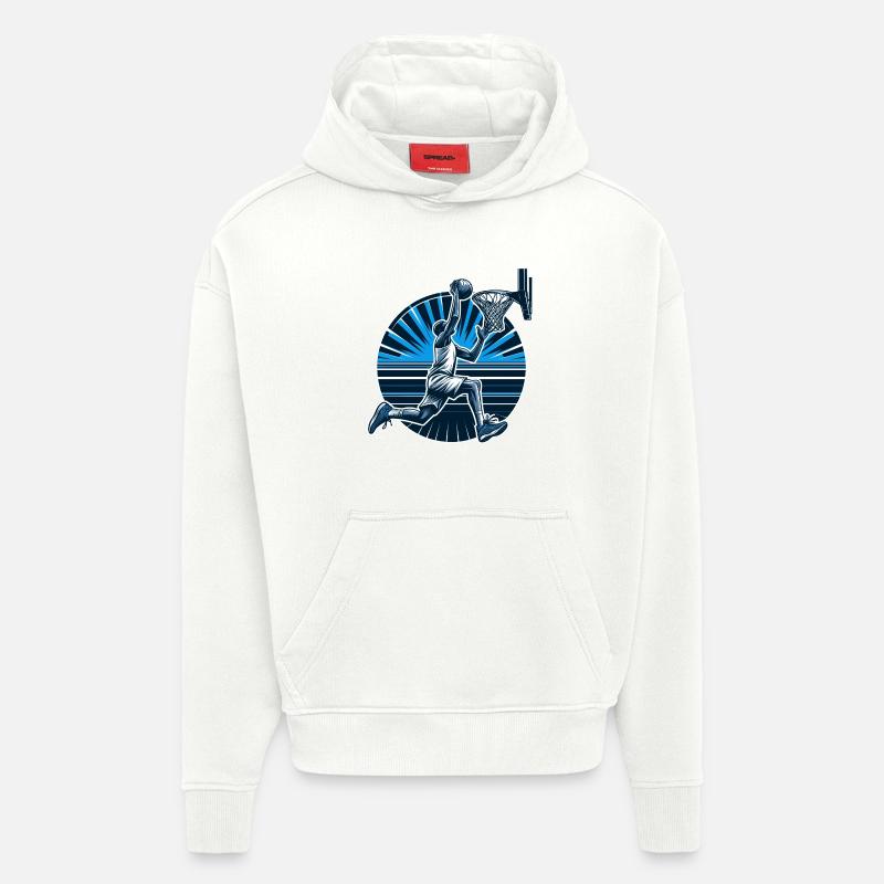 Basketball Dunking Geschenk - Hoodie- made by SPREAD  - OFF WHITE