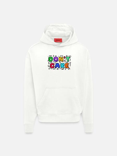 I don't care about the statement - Hoodie- made by SPREAD - OFF WHITE