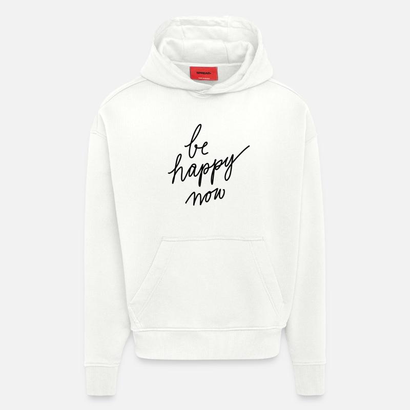 Sei jetzt glücklich! - Hoodie- made by SPREAD - OFF WHITE