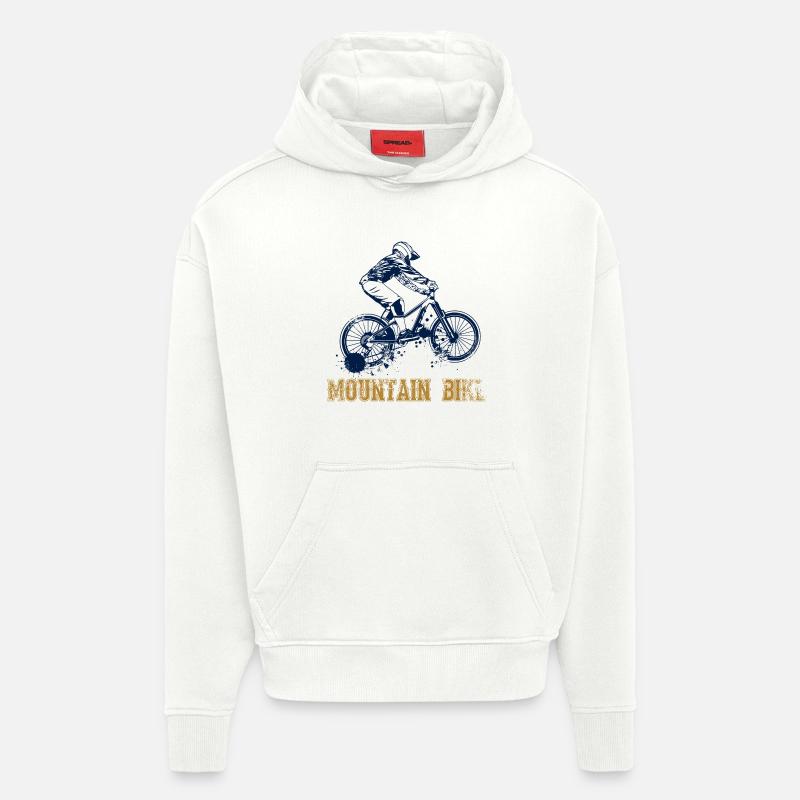 VTT - Sweat à capuche bio épais oversize fabriqué en UE - OFF WHITE