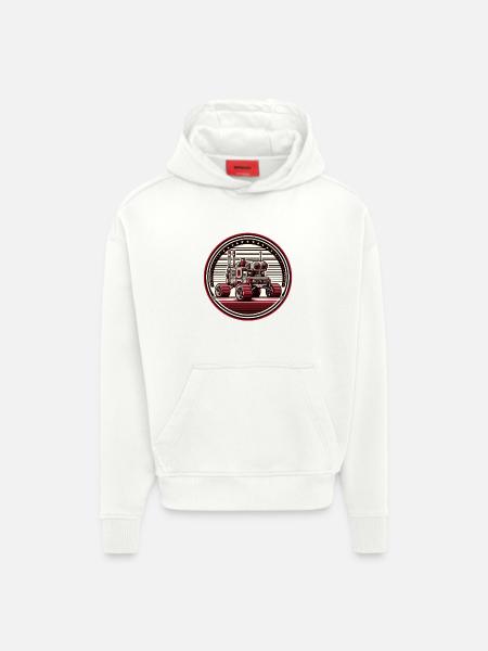 "Celestial Explorer" - Space Rover Badge - Hoodie- made by SPREAD  - OFF WHITE