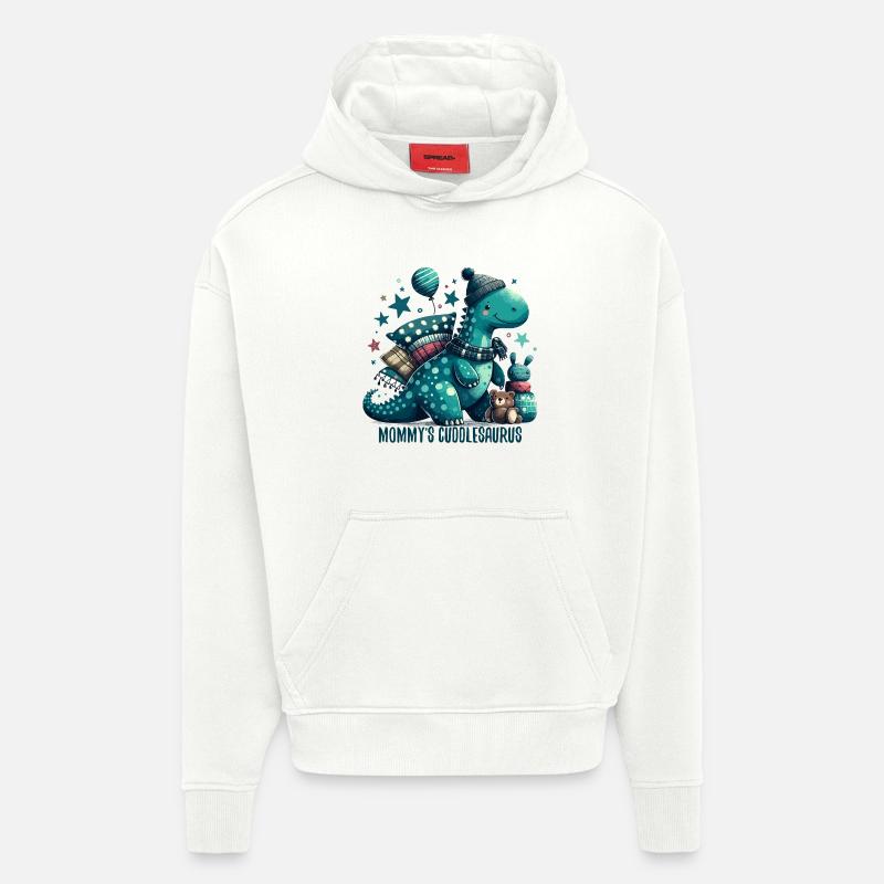 Mommy’s Cuddlesaurus Kuschel-Dinosaurier Geschenk - Hoodie- made by SPREAD  - OFF WHITE