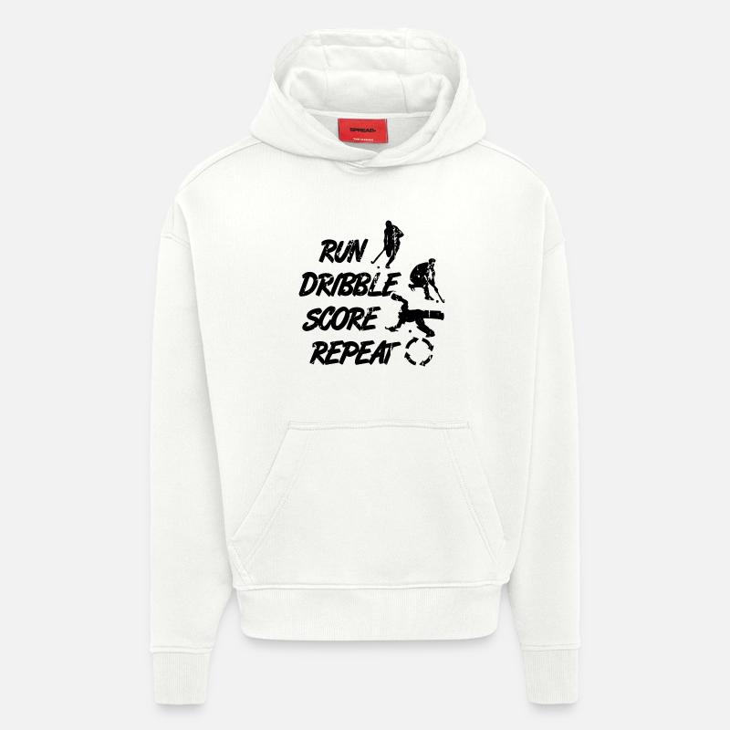Feldhockey Spruch - Hoodie- made by SPREAD  - OFF WHITE