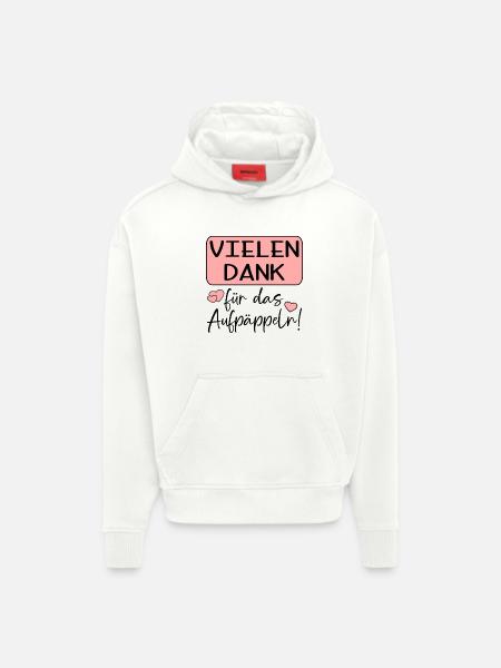 GUTE BESSERUNG - AUFPÄPPELN - Hoodie- made by SPREAD  - OFF WHITE