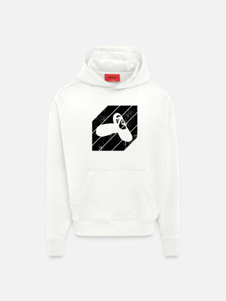 Ballet shoes - Hoodie- made by SPREAD - OFF WHITE