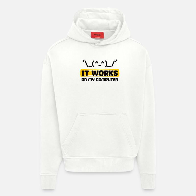 Coden Skripting Computerfreak Developer Statement - Hoodie- made by SPREAD  - OFF WHITE
