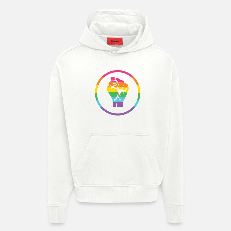 LGBTQ-Pride-Monat - Pride! - Hoodie- made by SPREAD  - OFF WHITE