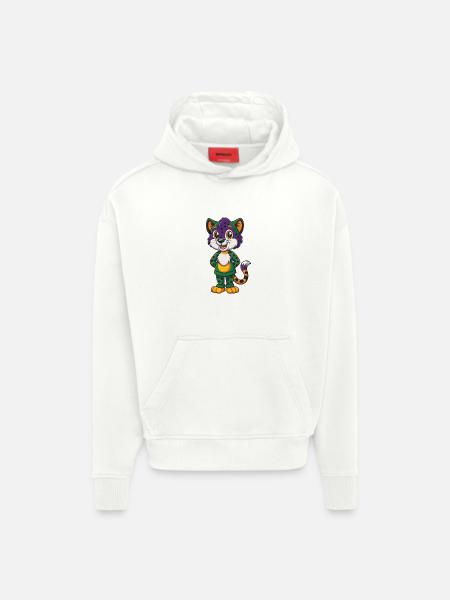 Gepard Lustige Kawaii Cartoon Figur Clipart - Hoodie- made by SPREAD  - OFF WHITE