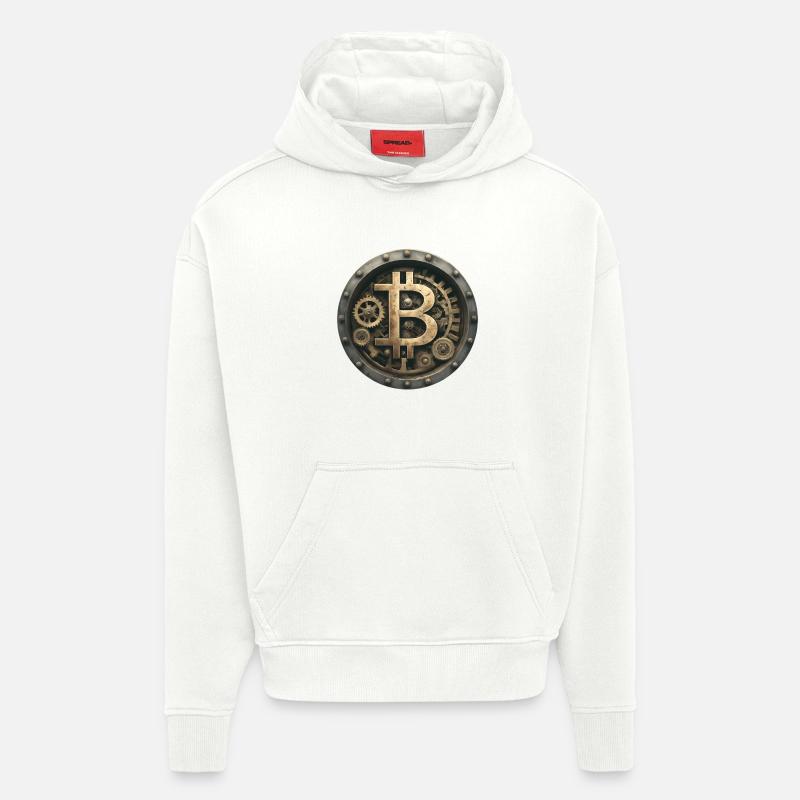 The Bitcoin Machine - Hoodie- made by SPREAD  - OFF WHITE