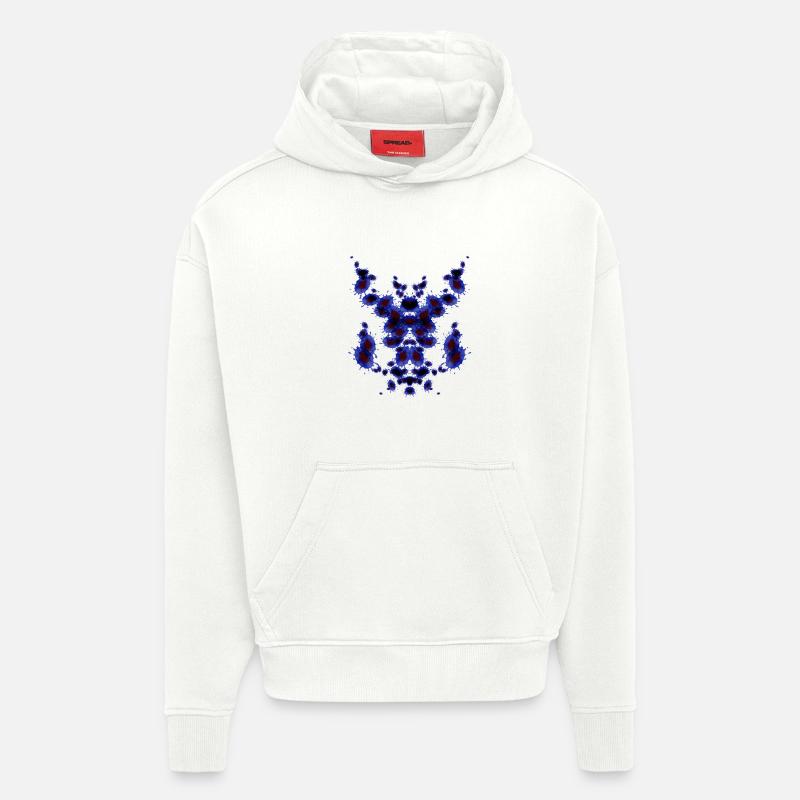 Pipe Chess Blue - Hoodie- made by SPREAD  - OFF WHITE