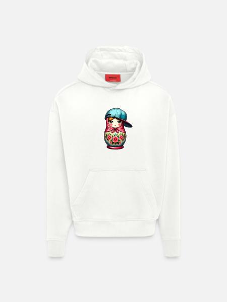 Matryoshka Cool Cap Gift - Hoodie- made by SPREAD  - OFF WHITE