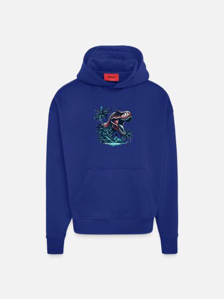 T-Rex Roars Dinosaur Dino Gift - Hoodie- made by SPREAD - OFF WHITE