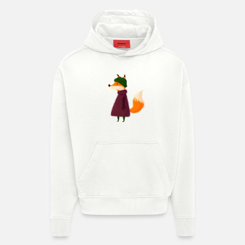 Fuchs - Hoodie- made by SPREAD  - OFF WHITE