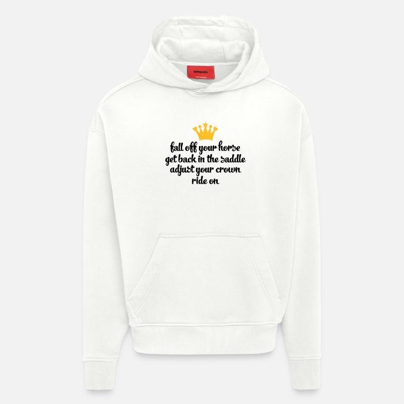 reiten - Hoodie- made by SPREAD - OFF WHITE