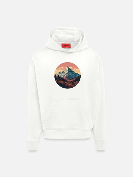 Landscape Monagne Forest - Hoodie- made by SPREAD  - OFF WHITE