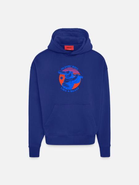 Baseball-Bär im Retro-Stil - Hoodie- made by SPREAD - OFF WHITE