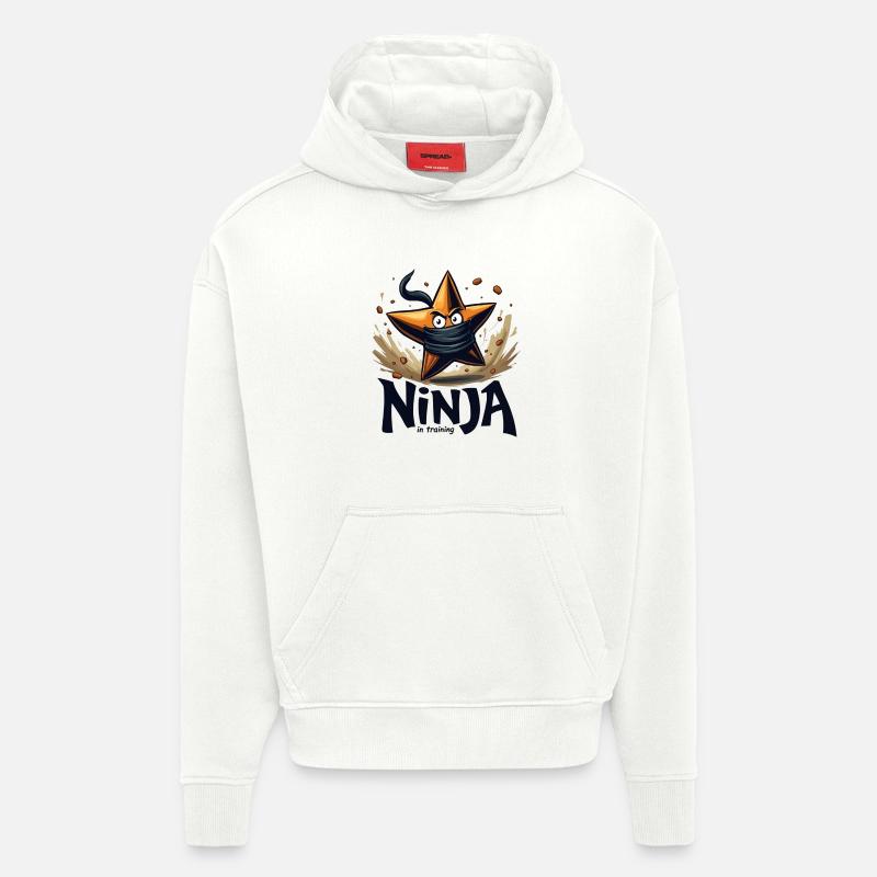 Ninja in Ausbildung Stern - Hoodie- made by SPREAD  - OFF WHITE
