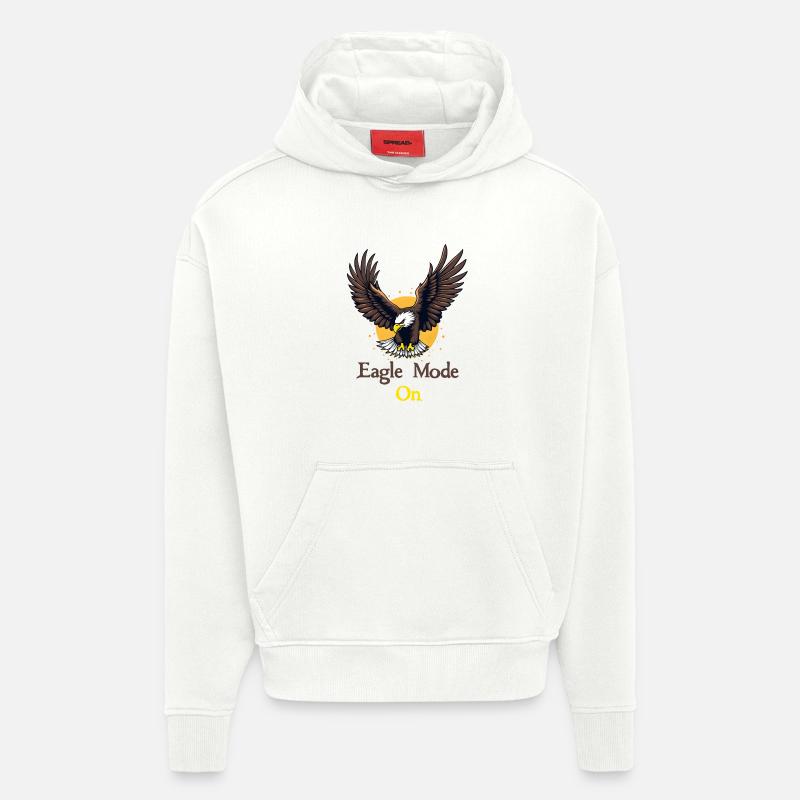 Eagle Mode : On - Hoodie- made by SPREAD  - OFF WHITE