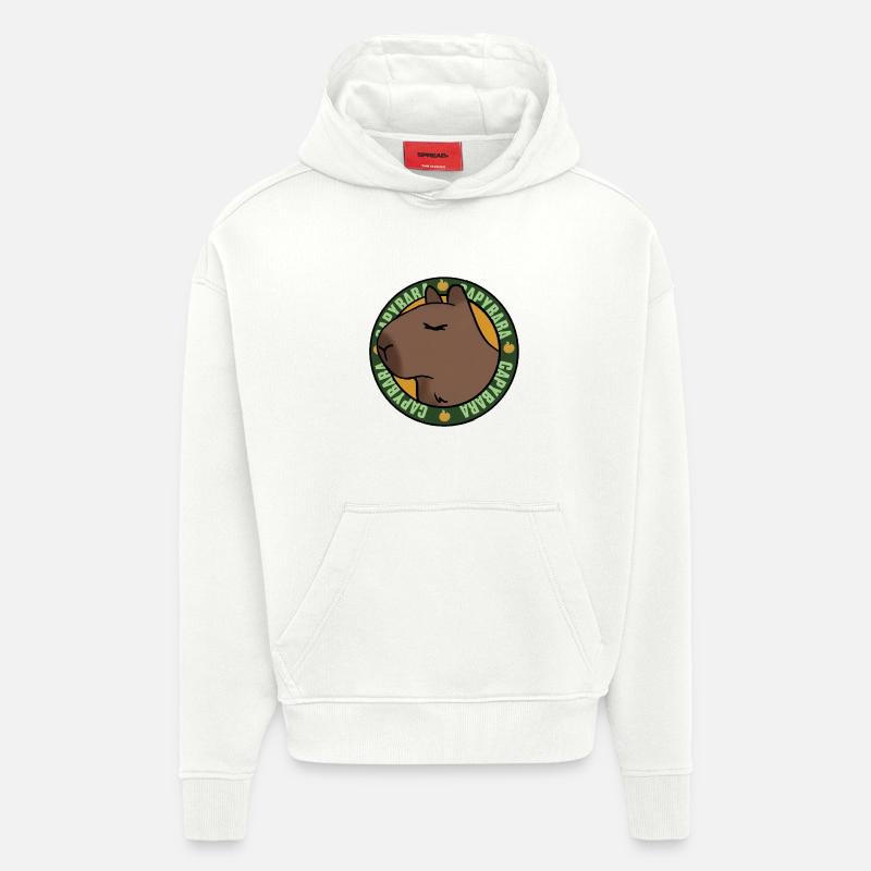 Entspannte Capybara – Chilled Vibes - Hoodie- made by SPREAD  - OFF WHITE