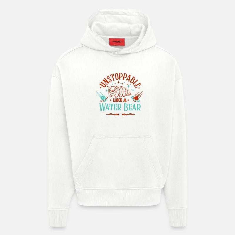 Unstoppable as a tardigrade - Hoodie- made by SPREAD  - OFF WHITE
