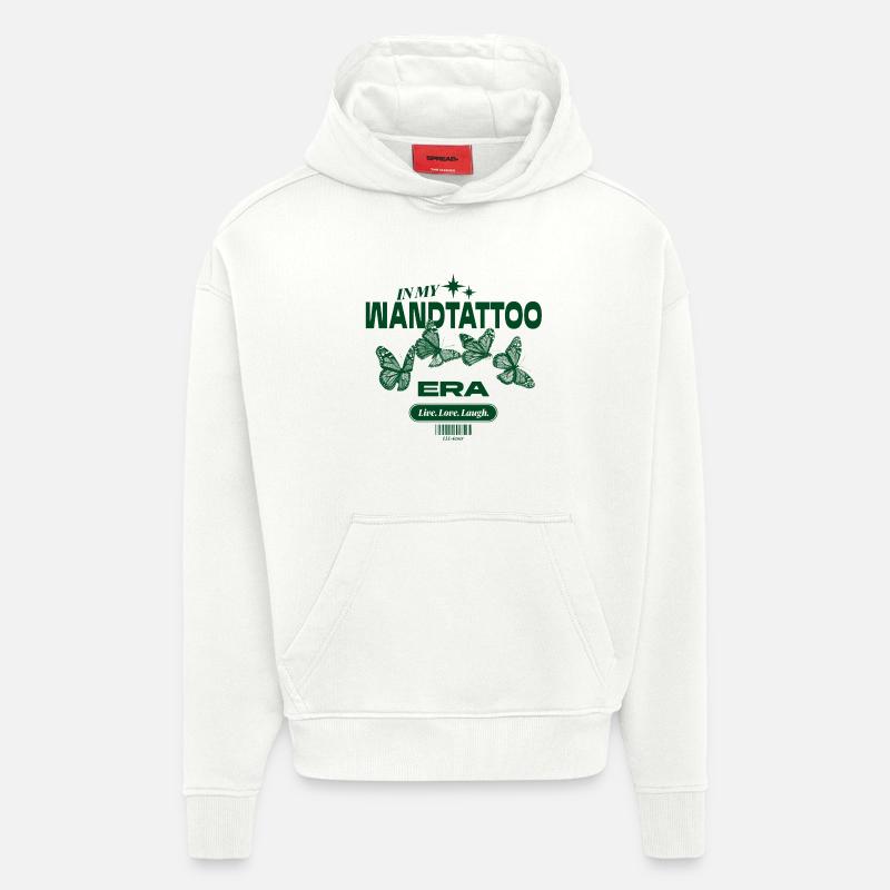 In My Wandtattoo Era – Ironischer Deko-Style - Hoodie- made by SPREAD  - OFF WHITE