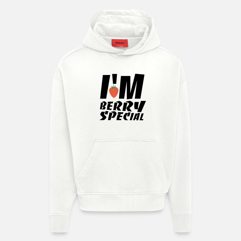 Spécial baies I’M - Sweat à capuche bio épais oversize fabriqué en UE - OFF WHITE