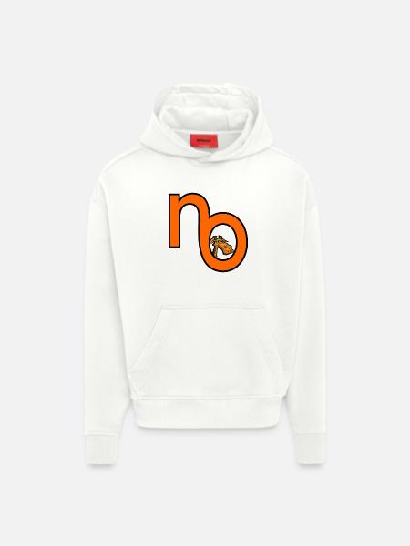 GIRAFFE NO - Hoodie- made by SPREAD - OFF WHITE