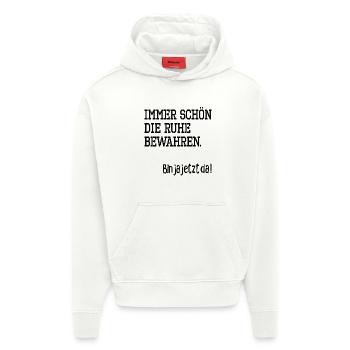 IRONIE RUHE BEWAHREN - Hoodie- made by SPREAD  - OFF WHITE - Vorne