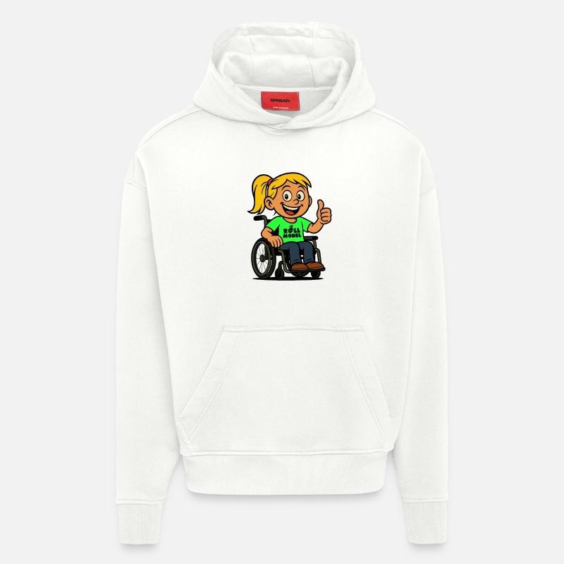 Lolla Vorbild der Rollstuhlfahrer. Rollstuhl # - Hoodie- made by SPREAD  - OFF WHITE
