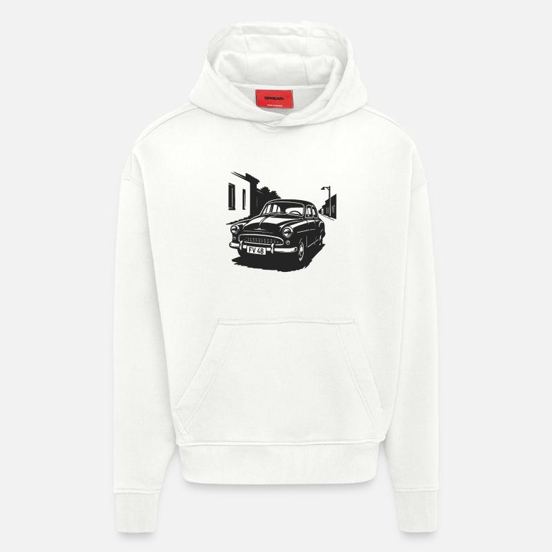 Der Charme der Straßenklassiker - Hoodie- made by SPREAD - OFF WHITE