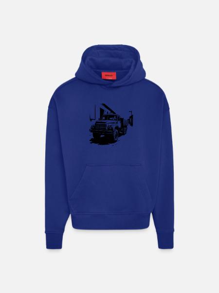 ZIL – Power on wheels - Hoodie- made by SPREAD - OFF WHITE