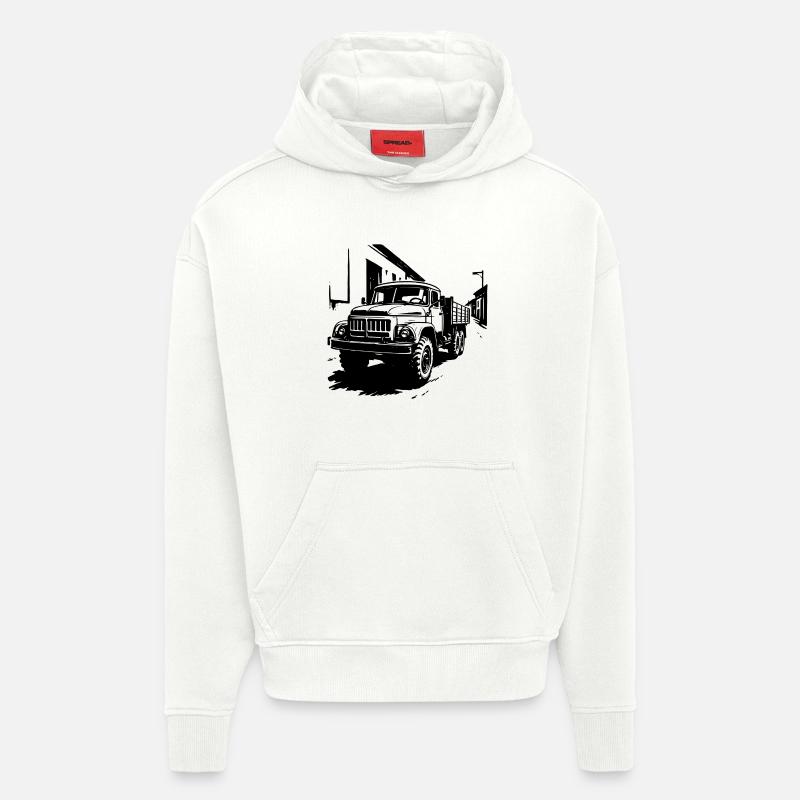 ZIL – Kraft auf Rädern - Hoodie- made by SPREAD - OFF WHITE