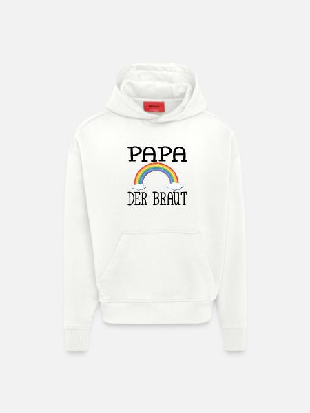 PAPA DER BRAUT - Hoodie- made by SPREAD  - OFF WHITE