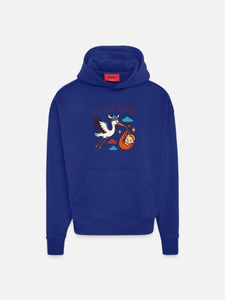 Viking Girl Arrival - Hoodie- made by SPREAD - OFF WHITE