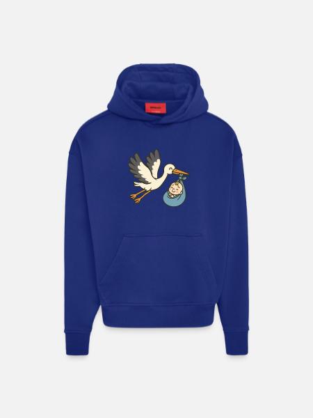 Arrivée paisible - Sweat à capuche bio épais oversize fabriqué en UE - OFF WHITE