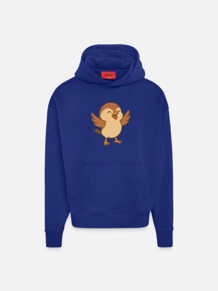 Little lucky sparrow - Hoodie- made by SPREAD  - OFF WHITE