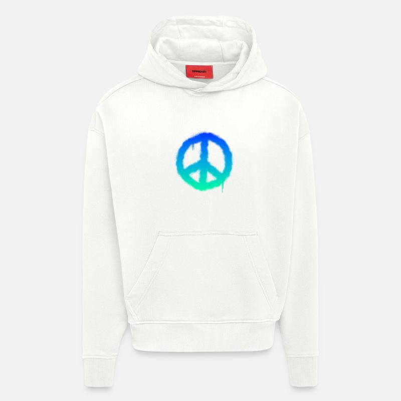 Das Graffiti Friedenszeichen - Hoodie- made by SPREAD - OFF WHITE
