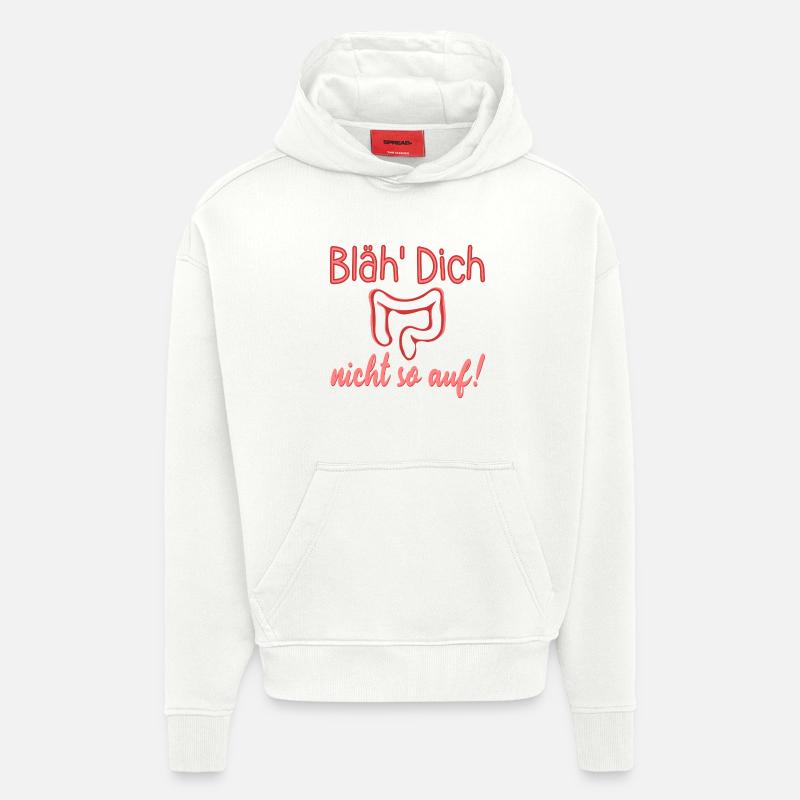 AUFGEBLÄHT - DARM REIZDARM - Hoodie- made by SPREAD  - OFF WHITE